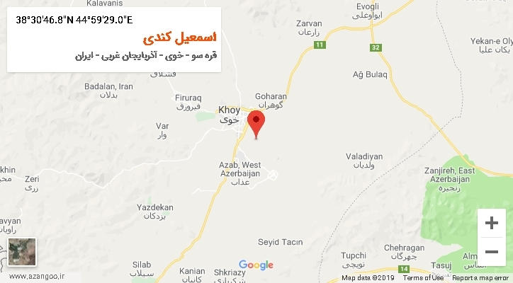 روستای اسمعیل کندی بر روی نقشه