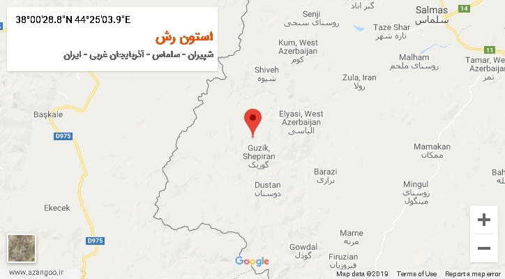 روستای استون رش بر روی نقشه