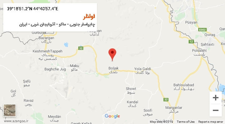روستای اولنلر بر روی نقشه
