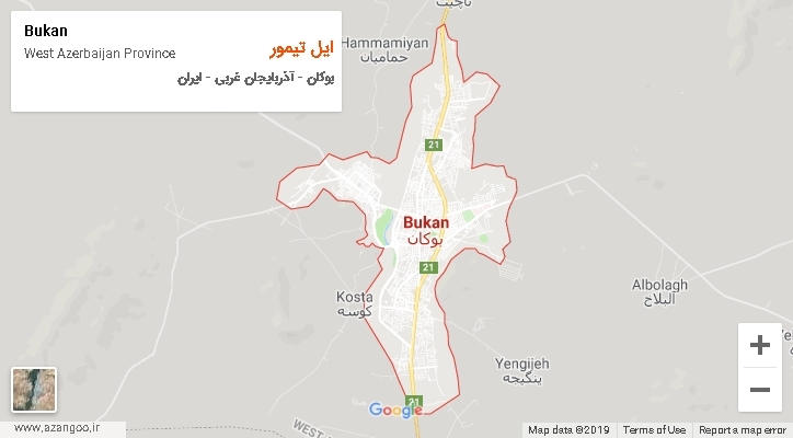دهستان ایل تیمور بر روی نقشه