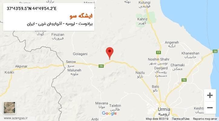 روستای ایشگه سو بر روی نقشه