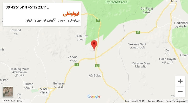 روستای ایواوغلی بر روی نقشه