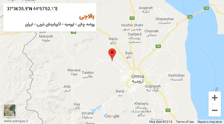 روستای بالاجی بر روی نقشه