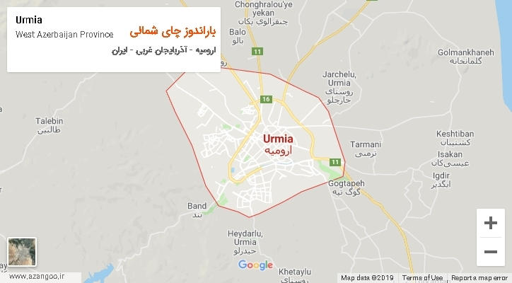 دهستان باراندوز چای شمالی بر روی نقشه