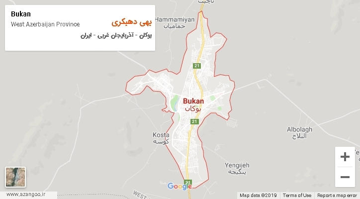 دهستان بهی دهبکری بر روی نقشه