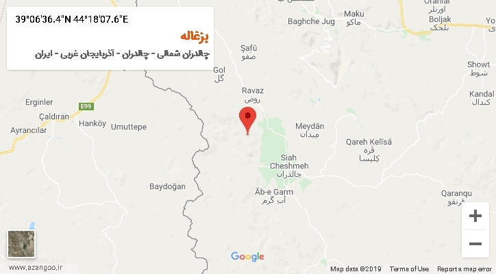 روستای بزغاله بر روی نقشه