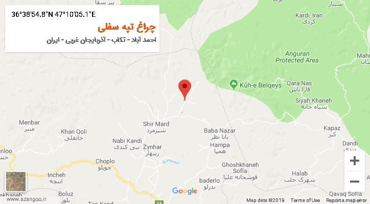 روستای چراغ تپه سفلی بر روی نقشه
