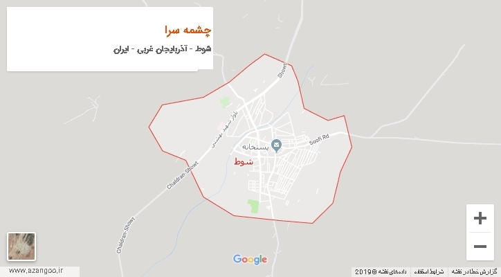 دهستان چشمه سرا بر روی نقشه