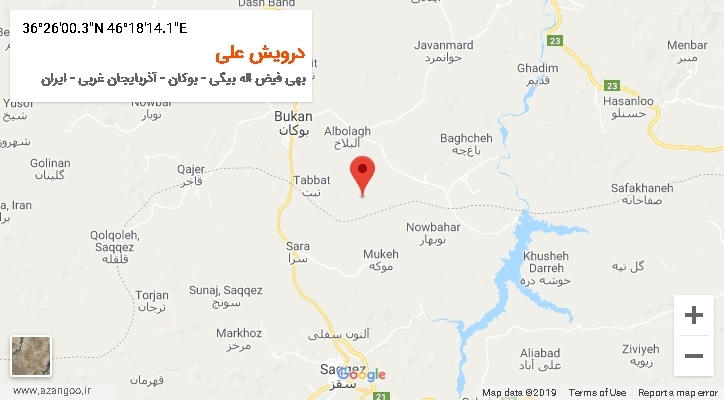 روستای درویش علی بر روی نقشه