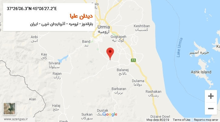 روستای دیدان علیا بر روی نقشه