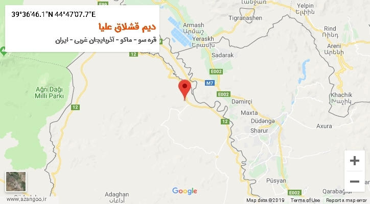 روستای دیم قشلاق علیا بر روی نقشه