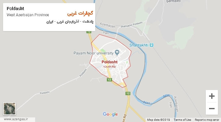 دهستان گچلرات غربی بر روی نقشه