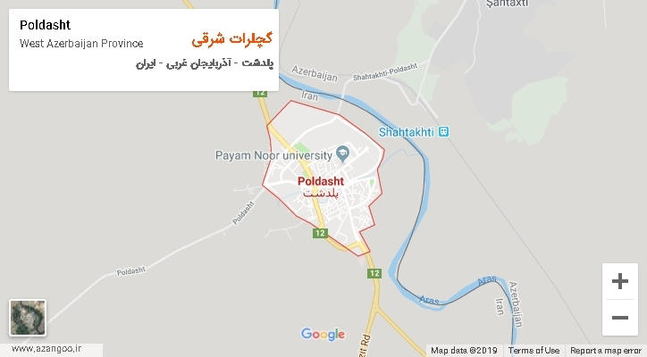 دهستان گچلرات شرقی بر روی نقشه