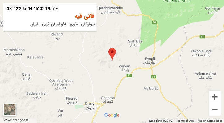 روستای قانی قیه بر روی نقشه