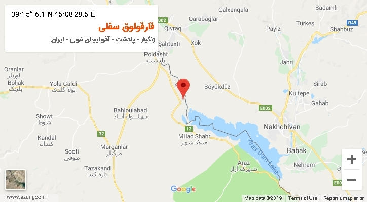 روستای قارقولوق سفلی بر روی نقشه