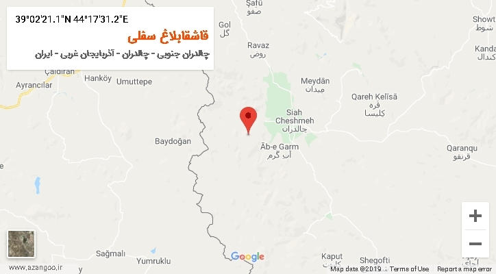 روستای قاشقابلاغ سفلی بر روی نقشه