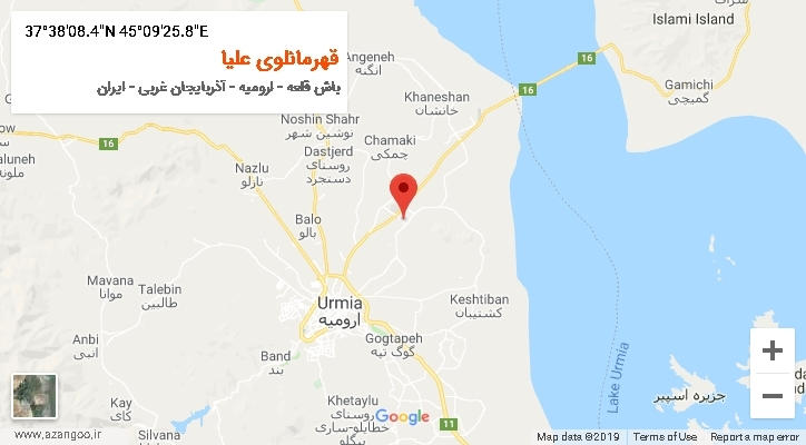 روستای قهرمانلوی علیا بر روی نقشه