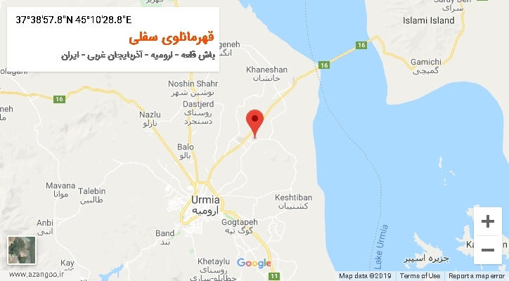 روستای قهرمانلوی سفلی بر روی نقشه