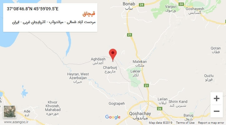 روستای قپچاق بر روی نقشه