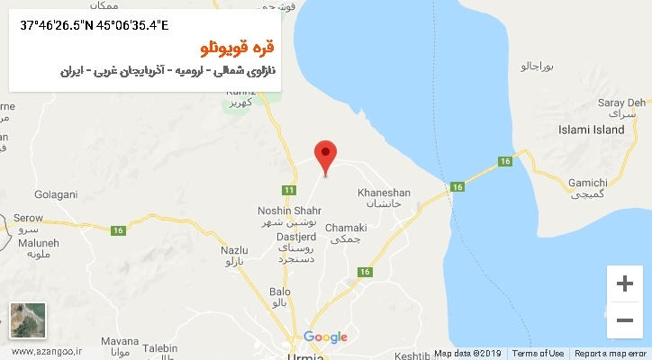 روستای قره قویونلو بر روی نقشه
