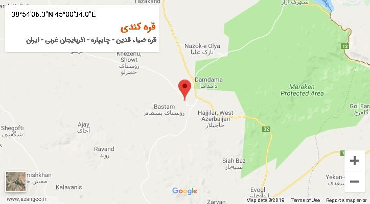 روستای قره کندی بر روی نقشه