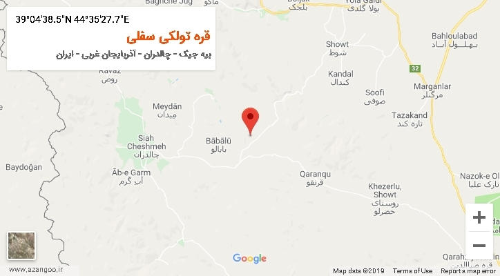 روستای قره تولکی سفلی بر روی نقشه