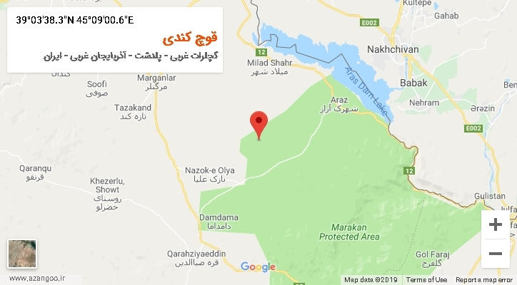 روستای قوچ کندی بر روی نقشه