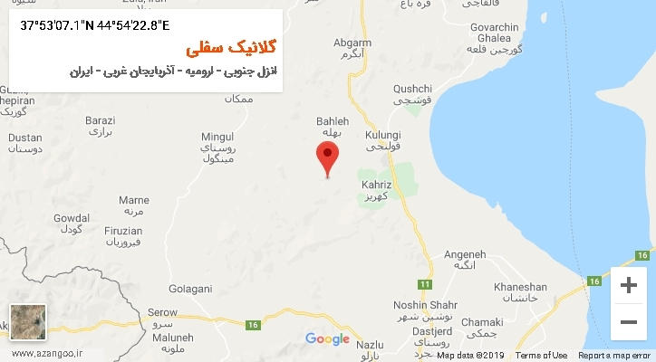 روستای گلانیک سفلی بر روی نقشه