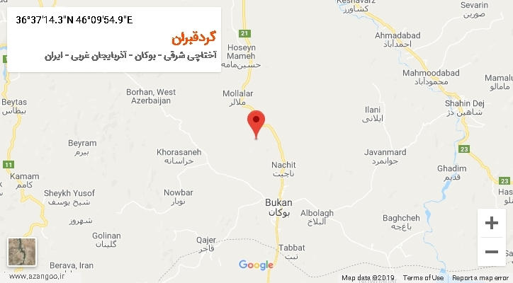 روستای گردقبران بر روی نقشه