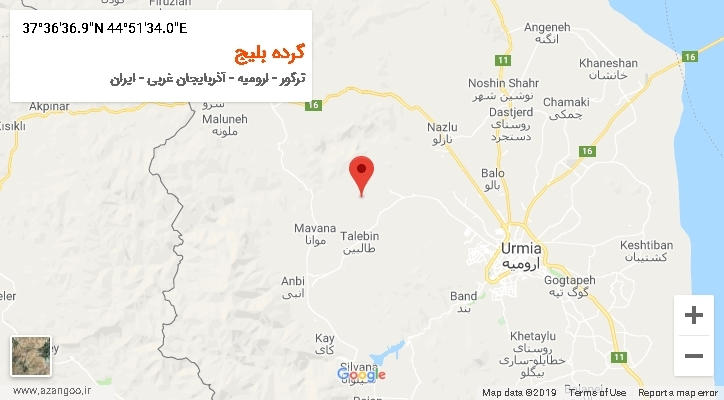 روستای گرده بلیج بر روی نقشه