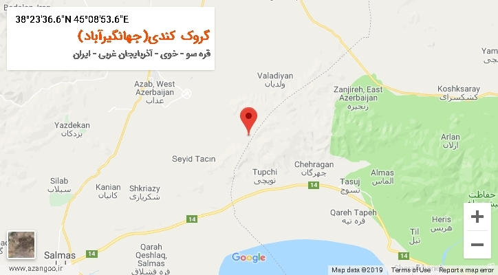روستای گروک کندی(جهانگیرآباد) بر روی نقشه