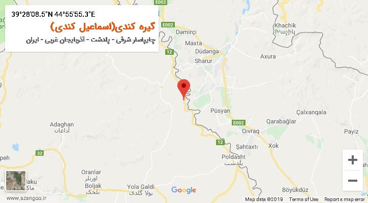 روستای گیره کندی(اسماعیل کندی) بر روی نقشه