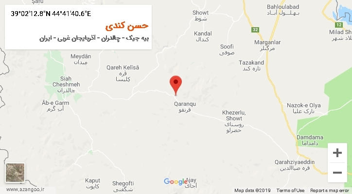 روستای حسن کندی بر روی نقشه