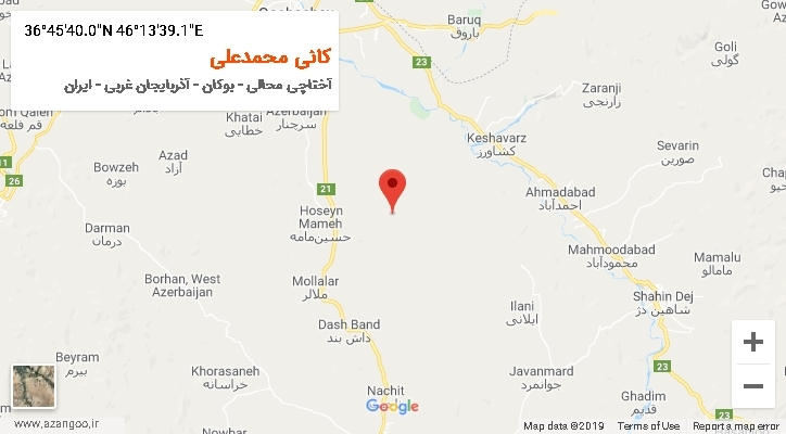 روستای کانی محمدعلی بر روی نقشه