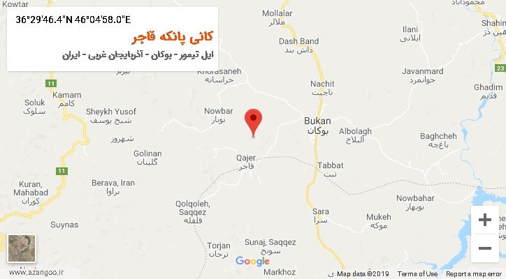 روستای کانی پانکه قاجر بر روی نقشه