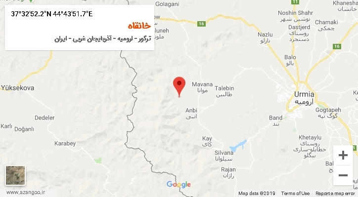 روستای خانقاه بر روی نقشه