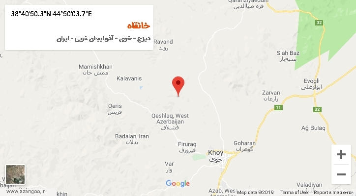 روستای خانقاه بر روی نقشه