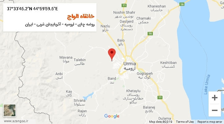 روستای خانقاه الواج بر روی نقشه