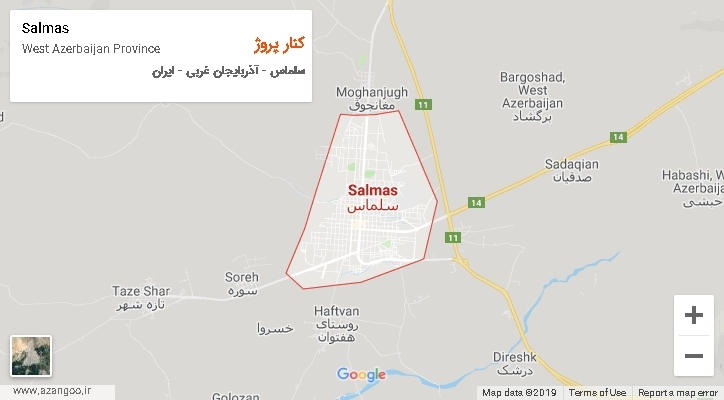 دهستان کنار پروژ بر روی نقشه