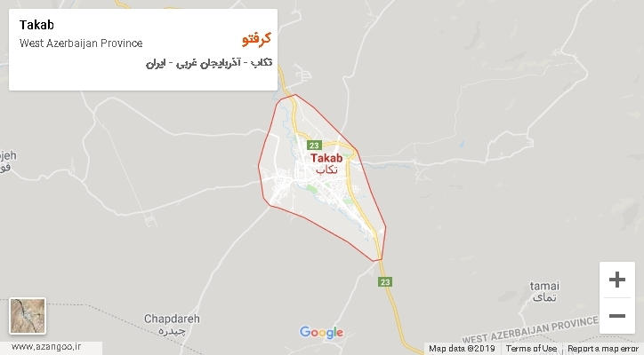 دهستان کرفتو بر روی نقشه