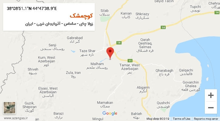 روستای کوچمشک بر روی نقشه