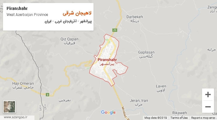 دهستان لاهیجان شرقی بر روی نقشه