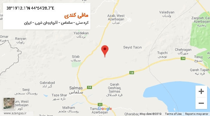 روستای مافی کندی بر روی نقشه