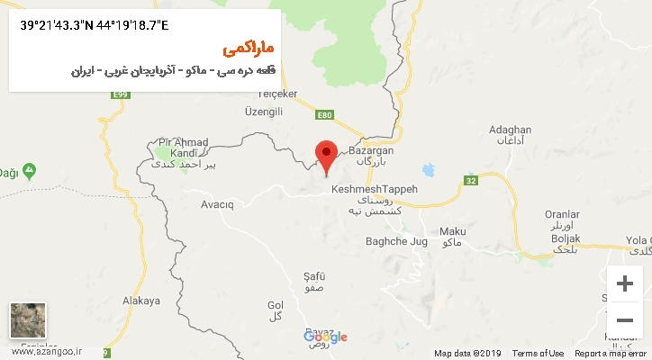 روستای ماراکمی بر روی نقشه
