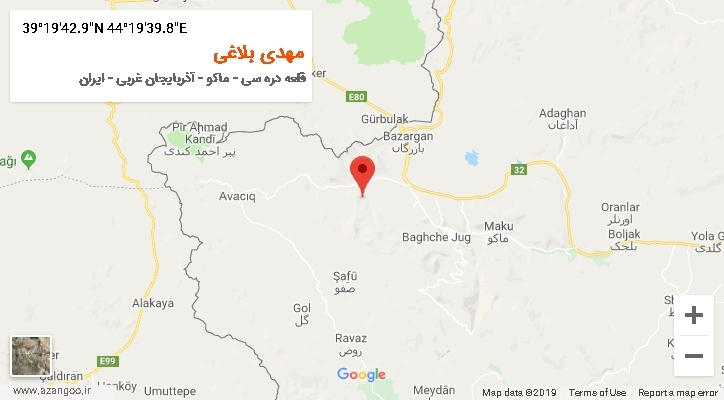 روستای مهدی بلاغی بر روی نقشه