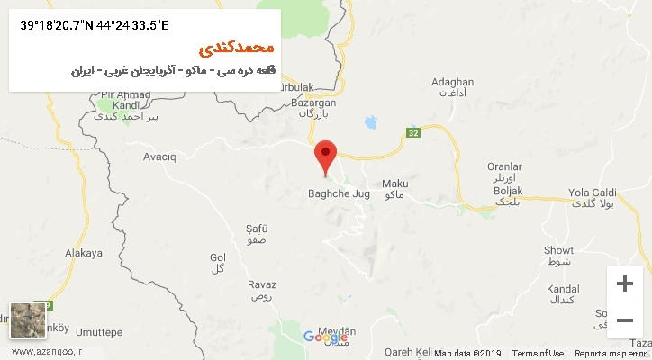 روستای محمدکندی بر روی نقشه