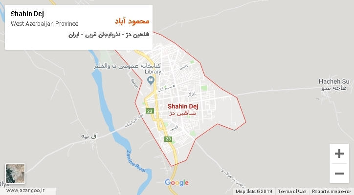 دهستان محمود آباد بر روی نقشه