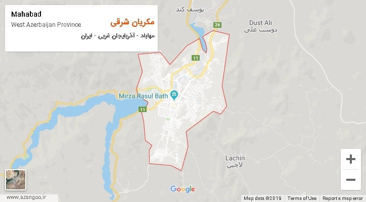 دهستان مکریان شرقی بر روی نقشه