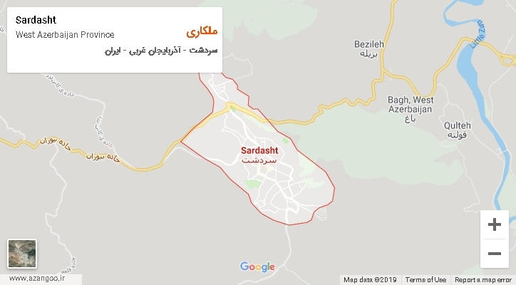 دهستان ملکاری بر روی نقشه