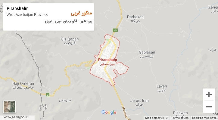 دهستان منگور غربی بر روی نقشه